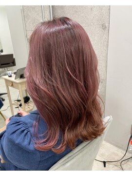 カノイ(KANOI) ピンクカラー/レイヤースタイル/ミディアムレイヤー/韓国巻き