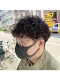 波巻きパーマ　大阪メンズパーマ