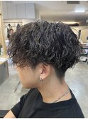 メンズマッシュツイストスパイラルパーマ