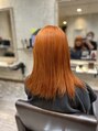 アグ ヘアー トルペ 北島店(Agu hair torupe) ブリーチ1回で作るコッパーオレンジ