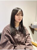 アゴ下からの顔まわりレイヤー/サイドバング