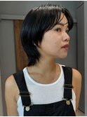 マッシュショート ウルフショート 顔周りレイヤーカット 表参道