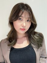 アルバム 渋谷パルコ(ALBUM)&nbsp;美髪レイヤーロングニュアンスカラーカーキベージュ_ba502921