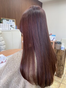 美容室 ベッロ 富士見台店(Bello) ピンクベージュ×サラツヤロングヘア×エアンス髪質改善