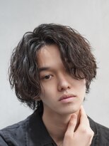 フィフスパーク(fifth PARK) メンズミディアムパーマボブウルフカット緩めスパイラルパーマ