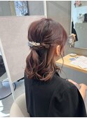 お呼ばれヘアセット/ハーフアップ