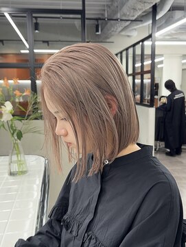 ニコ トウキョウ 渋谷(nico TOKYO) ミルクティーベージュ/髪質改善/ダブルカラー/ケアブリーチ/20代