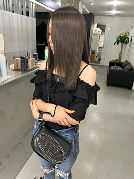 キング(K!ng) 縮毛矯正髪質改善ハイライトレイヤーカット枚方美容室エクステ