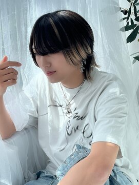 ルフレ 新宿歌舞伎町店(Reflet) メンズカット/韓国/ウルフ/エモい/ハイライト/メンズメイク/