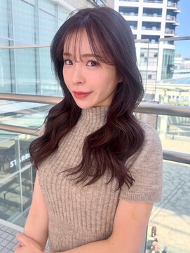 ケーツー あべのキューズモ-ル店(K-two) 大人ガーリーstyle*セミロングヘア*顔周りカット*髪質改善
