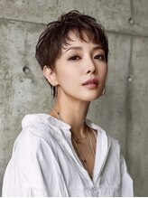 ＠暗めカラーグランマッシュフェイスフレーミングデザインカラー