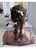 ヘアセット（編みおろし、ツイン）