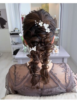 ナコプラス(naco+) ヘアセット（編みおろし、ツイン）