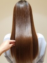 エイクス ヘア デザイン×美髪クリニック 千葉(AQs hair design)&nbsp;くびれヘア/アプリコットオレンジ/夏/髪質改善[千葉駅]