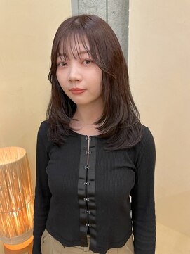 スニュウ(snuw) 【snuw_ayano】レイヤーカット/オリーブカラー