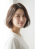 【30代40代50代】毛先ワンカールボブ