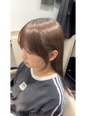 顔まわりカット/顔まわりレイヤー/髪質改善/ことりベージュ