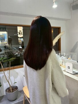 2195ヘアー 世田谷代田(2195hair) 地毛風カラー/ショコラブラウン/地毛風ストレート/髪質改善
