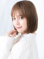 カバーヘア ブリス 大宮西口(COVER HAIR bliss)&nbsp;ミルクティーブラウン大人かわいいミニボブ//大宮20代30代