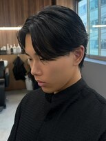 エルマーク 京都駅前(L-MARK) センターパート/ニュアンスパーマ/ダウンパーマ/men's