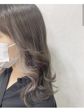 TELA HAIR 石岡店【テーラヘアー】【4月15日NEW OPEN（予定）】  イヤリングカラー×ホワイトベージュ【TELA HAIR 石岡】