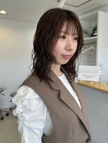 エンリッチヘア(enrich hair) ミディアムボブ/パーマ/濡れ感