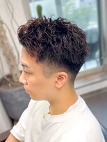 シープドッグ(SHEEP DOG)&nbsp;似合わせカット テーパーフェード　メンズパーマ　モテる束間