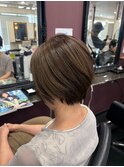 大人ショート　ハンサムショート　前下がりショート