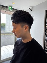 モンルル プル(mon loulou + plus)&nbsp;かきあげメンズショート、メンズパーマ