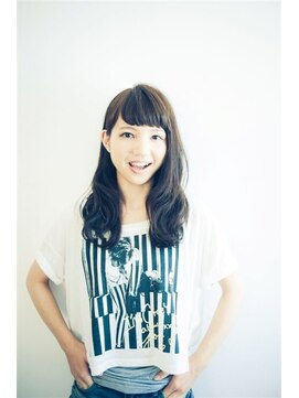 フローレント(florent) 「らしさを活かすバングとパーマ」ラフカールなセミディレングス