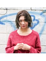 ビコ(bico) 透明感 カーキブラウンボブ