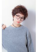 ベリーショート　【 くせ毛 × 厚めバング 】