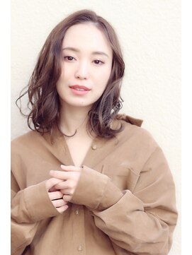 Villa柏 大人可愛い伸ばしかけメディアムにパーマ L ヴィラ Villa 92co のヘアカタログ ホットペッパービューティー