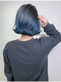 ブルーが可愛い☆バレイヤージュグラデーション