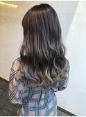 【バレイヤージュグラデーション】*ほんのりピンクグレージュ*