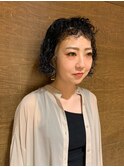 オシャレ♪強めパーマ×サイドインナーカラー☆