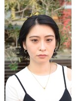 ノイ(neu)&nbsp;オールバックセットの切りっぱなしボブ　【静岡/静岡駅】