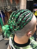 トリックストア(TRICK STORE)&nbsp;エクステ編み込みコーンロウ☆