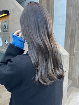 サク(Sac.) ブリーチ無し　赤み抑えた　ベージュ　恵比寿　Sac.栃木優佑