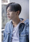 小久保style☆マニッシュショートタイトストレートペールピンク