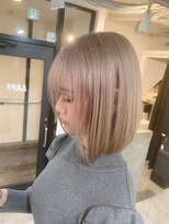 ラフ 難波店(LAFF)&nbsp;#黒髪#ボブルフ#ネビージュ#小顔#ワンレン