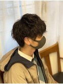 ツーブロックマッシュ ツイストスパイラルパーマ