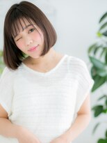 プリモア サロン ハナレ 綾瀬(primoA salon HANARE)&nbsp;綾瀬/髪質改善/グレーベージュ×うる艶髪前下がりカールボブf