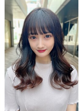 クーエフー(coo et fuu) 10代20代30代40代50代 前髪　波ウェーブロング　藤沢