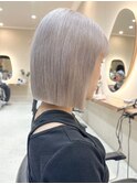ミルクティーベージュハイトーンカラーケアブリーチダブルカラー