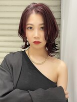 トルネード(TORNADO)&nbsp;韓国風フェイスフレーミングくびれボブ レッドブラウンM0928