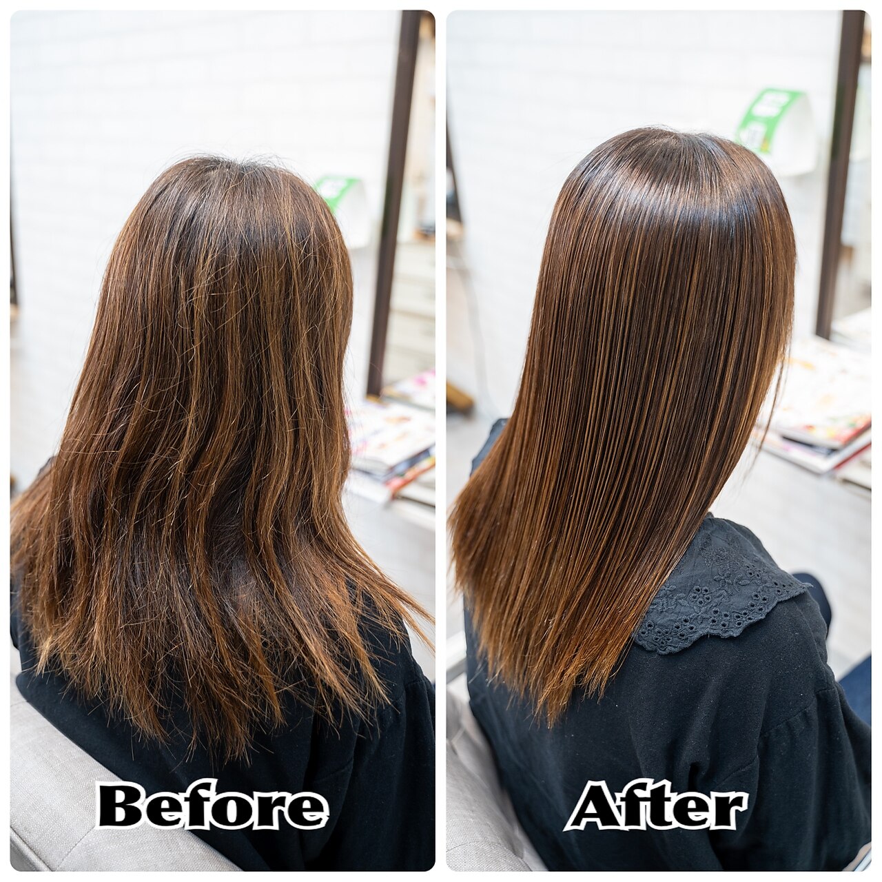 Sins式酸性ストレート×ヘアカラーで艶髪革命：L192271738