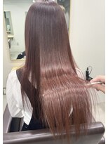 ユウル 横浜(juhl.)&nbsp;髪質改善/縮毛矯正/ピンクベージュ/トリートメント/カラー/前髪