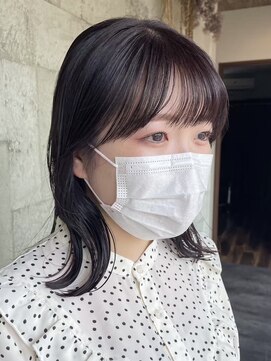 ビスクヘアデザイン(bisq hair design) 切りっぱなしボブ/くびれボブ/前髪カット/顔まわりカット