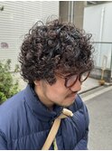 メンズ × パーマ